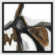 Black Smoke II - 48" x 48" Painting Art by Buddy Whitlock - Black / White - R&R Furniture Gallery (Fountain Valley, CA)