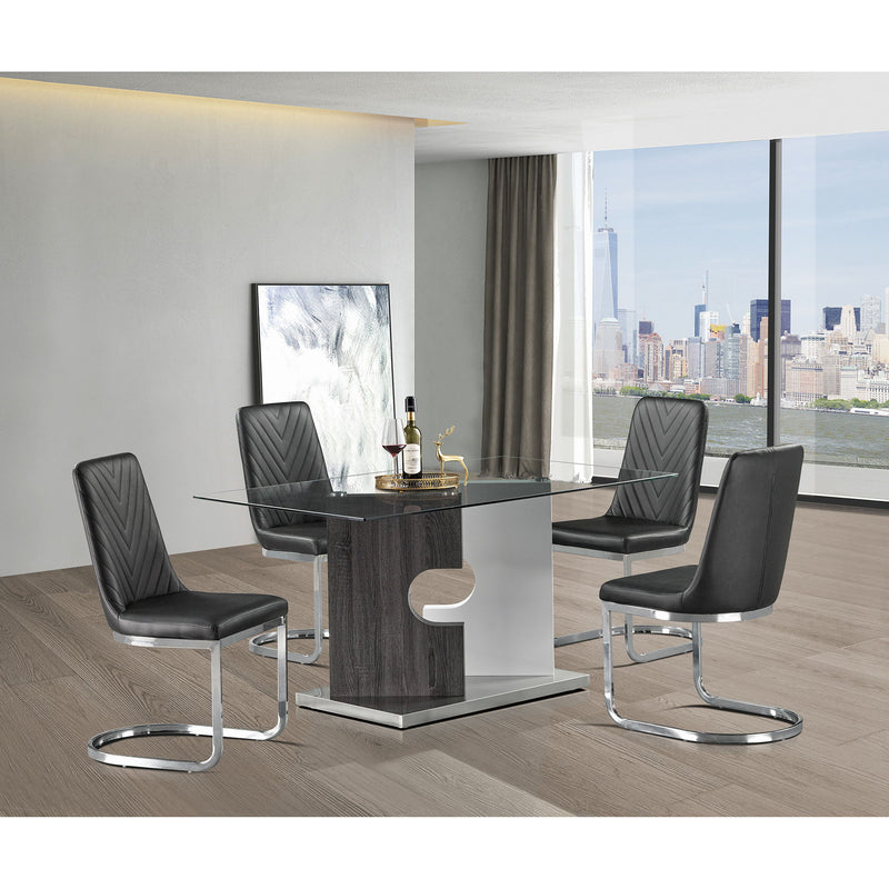 Iris - Dining Table - Gray - R&R Furniture Gallery (Fountain Valley, CA)