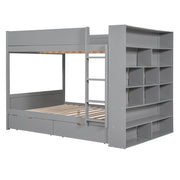 Bunk Bed With 2 Drawers And Multi Layer Cabinet - R&R Furniture Gallery (Fountain Valley, CA)