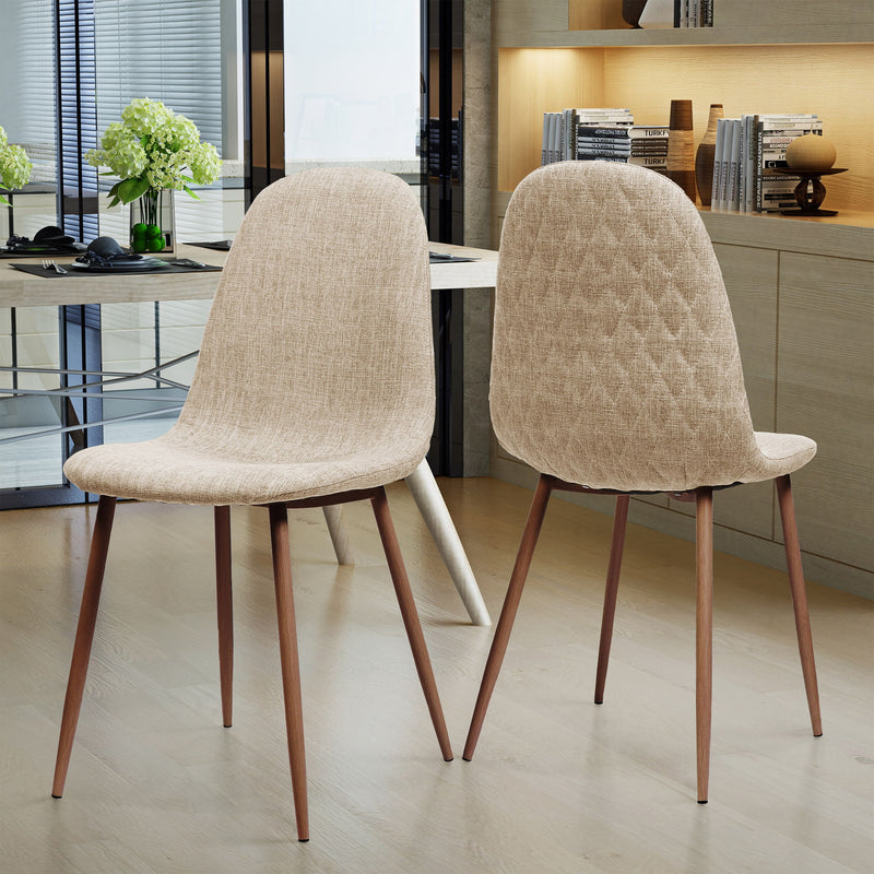 Elegant Dining Chair Set With Fabric - R&R Furniture Gallery (Fountain Valley, CA)