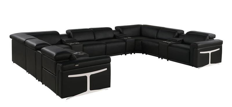 1126 - 12-Piece U-Shaped Sectional Sofa In With 4 Power Recliners & Power Headrests