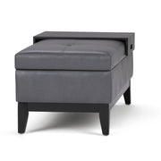 Oregon - Contemporary Storage Ottoman Bench With Tray - R&R Furniture Gallery (Fountain Valley, CA)