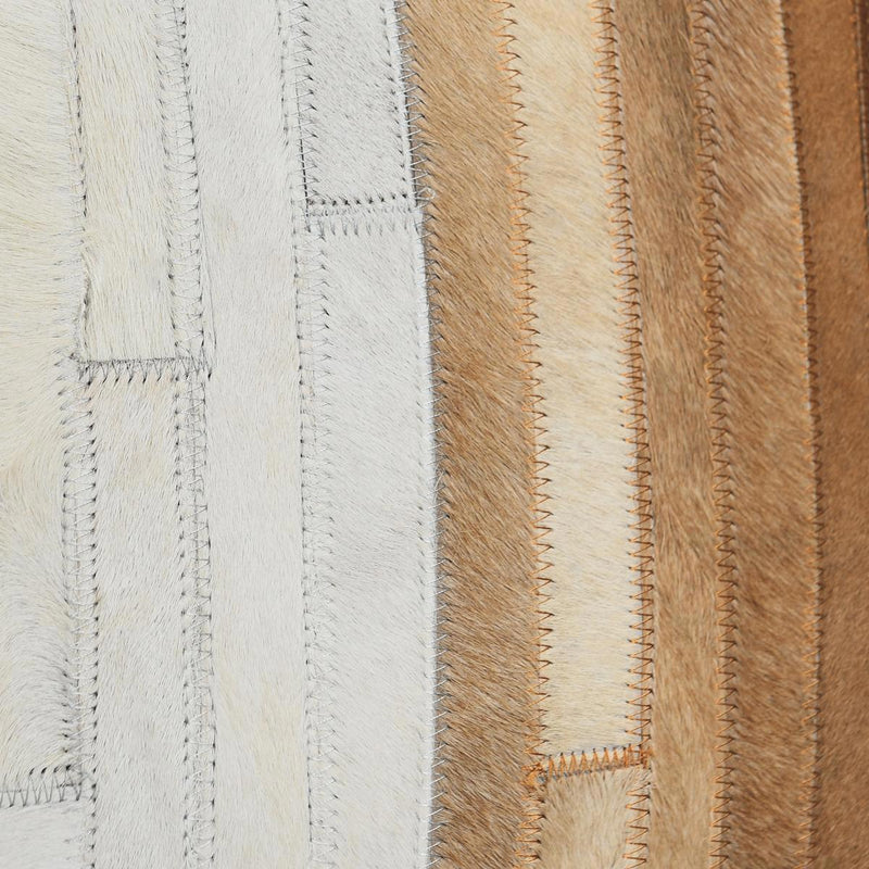 Radiant Oasis - 20" x 20" Meru Hide Pillow - Tan Multi - R&R Furniture Gallery (Fountain Valley, CA)