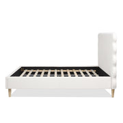 Stockholm - Modern Wavy Headboard Platform Bed - R&R Furniture Gallery (Fountain Valley, CA)