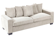 Luxe Sofa With 5 Matching Toss Pillows, Sleek Design, Spacious And Comfortable 3 Seater Couch - R&R Furniture Gallery (Fountain Valley, CA)