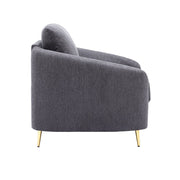 Yuina - Loveseat - Gray Linen - R&R Furniture Gallery (Fountain Valley, CA)