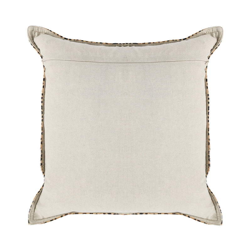 Leopard - 20" x 20" Pillow - Camel / Black