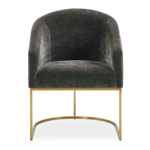 Hanni - Dining Chair - Charcoal / Gold
