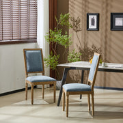 French Country Style Dining Chair With Upholstered Seating And Fluted Legs - R&R Furniture Gallery (Fountain Valley, CA)
