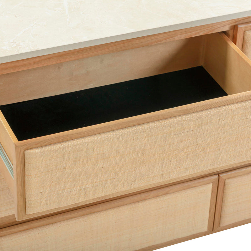 Paige - 6-Drawer Dresser - Natural Oak - R&R Furniture Gallery (Fountain Valley, CA)