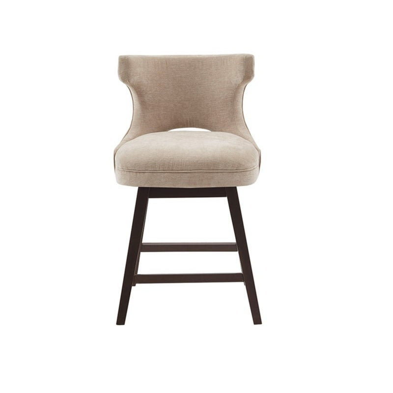 360 Degree Swivel Counter Stool With Silver Detailing - R&R Furniture Gallery (Fountain Valley, CA)