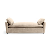 Classic Home Caplan backless sofa daybed with plush cushioning and modern design, ideal for lounge or guest room decor.