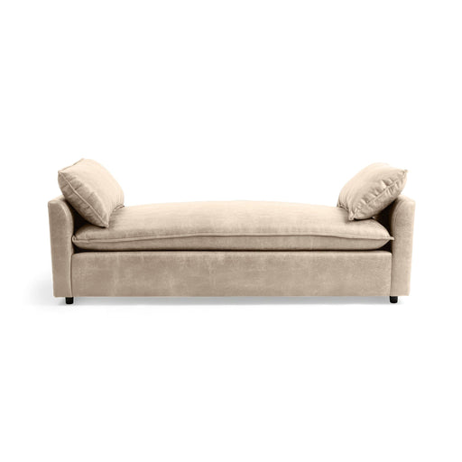 Classic Home Caplan backless sofa daybed with plush cushioning and modern design, ideal for lounge or guest room decor.