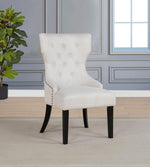 Baney Fabric Upholstered Dining Side Chair Beige and Black