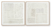 Andorfield - Wall Art Set (Set of 2) - Beige / Black / White - R&R Furniture Gallery (Fountain Valley, CA)