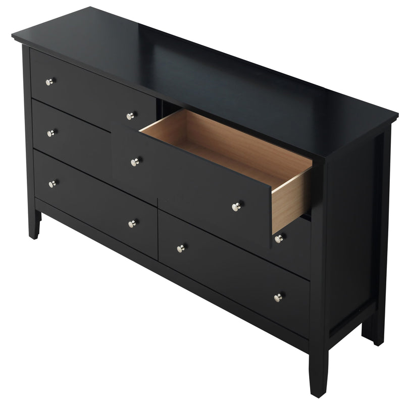 Glory Furniture Primo dresser with multiple drawers, wooden finish, and modern design, ideal for bedroom storage.
