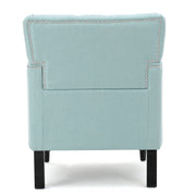 Harrison - Tufted Club Chair With Button Tufted Back And Birch Wood Legs - R&R Furniture Gallery (Fountain Valley, CA)