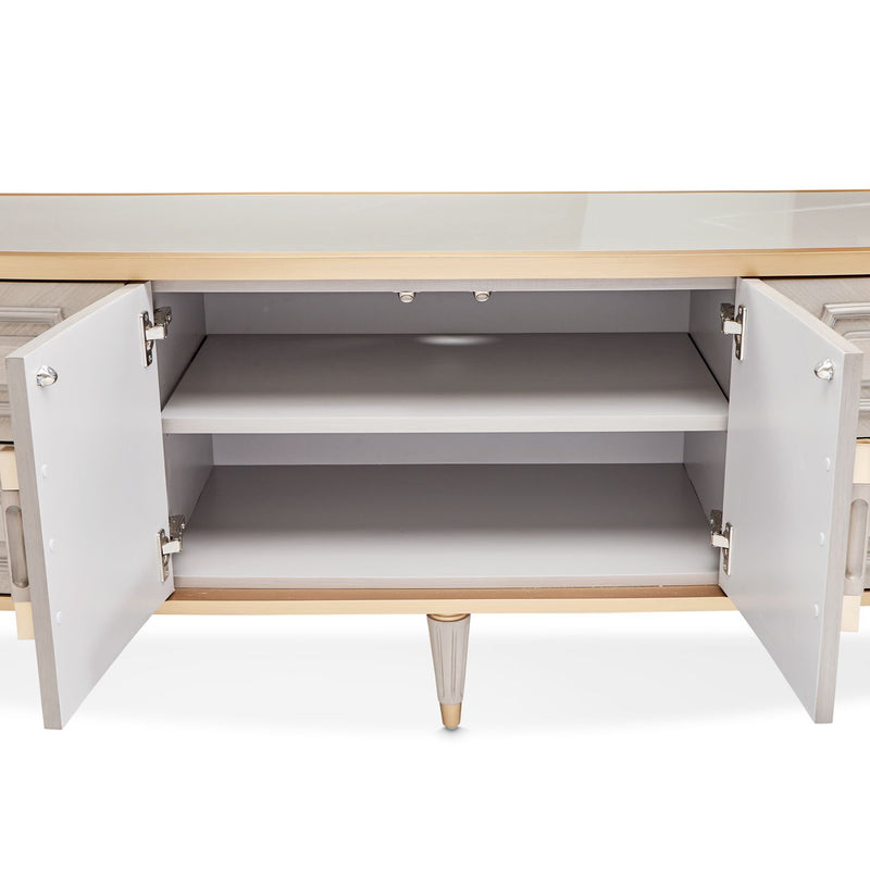 St. Charles - Media Cabinet - Dove Gray - R&R Furniture Gallery (Fountain Valley, CA)