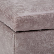 Owen - Upholstered Rectangular Storage Ottoman - R&R Furniture Gallery (Fountain Valley, CA)