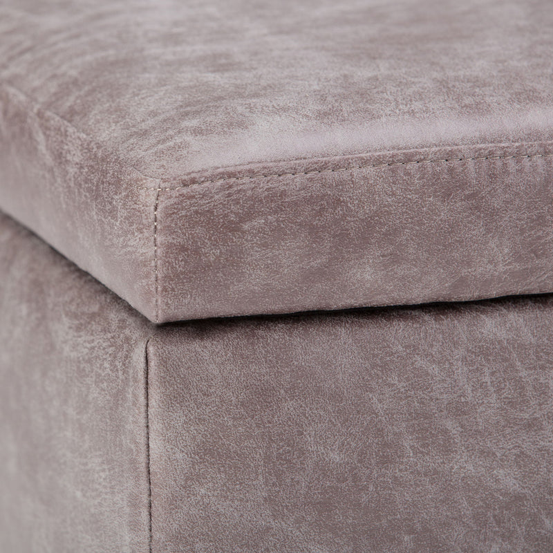 Owen - Upholstered Rectangular Storage Ottoman - R&R Furniture Gallery (Fountain Valley, CA)