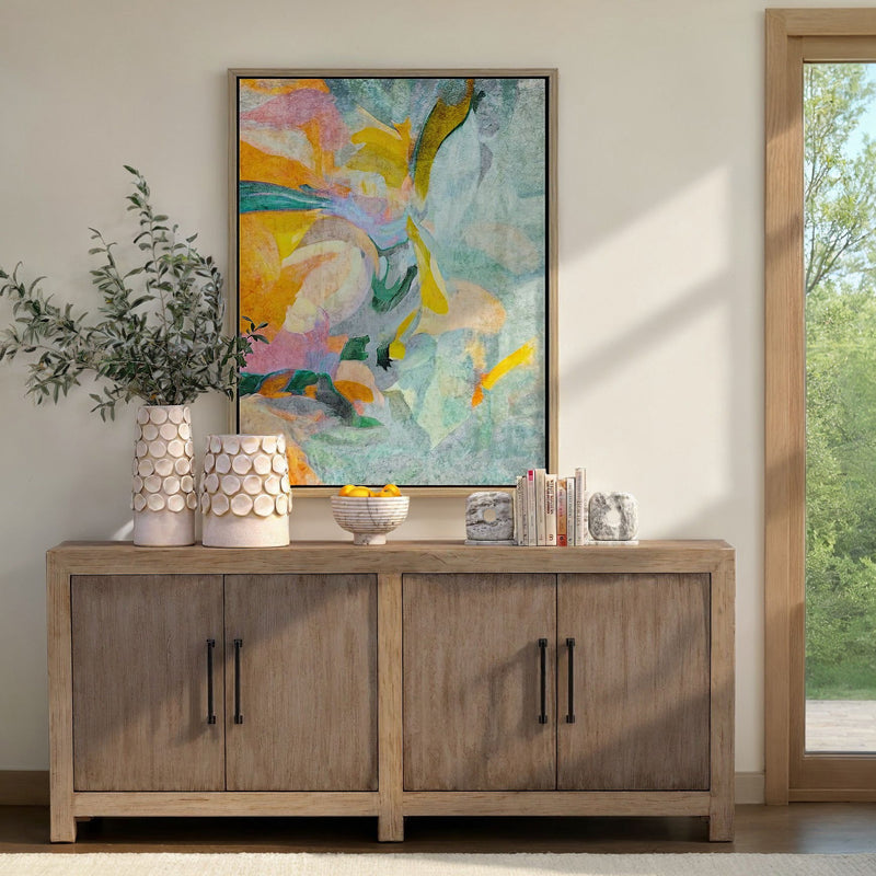 Merwin - Sideboard With Media Holes - Light And Medium Warm Wash