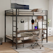 Ethan - Bunk Bed With Desk, Charging Station, Storage Shelves - R&R Furniture Gallery (Fountain Valley, CA)