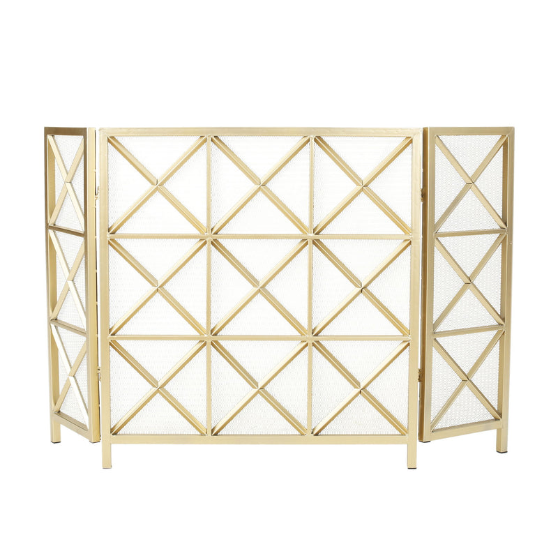 Margaret - 3 Panel Fireplace Screen Iron - R&R Furniture Gallery (Fountain Valley, CA)