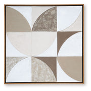 Harelman - Wall Art - Tan / Taupe / White - R&R Furniture Gallery (Fountain Valley, CA)
