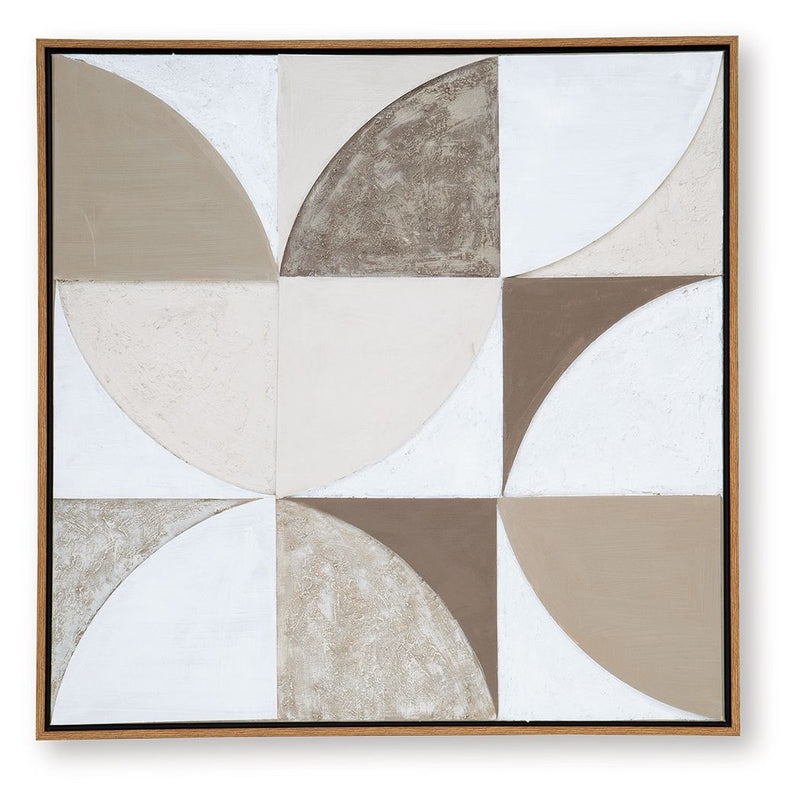 Harelman - Wall Art - Tan / Taupe / White - R&R Furniture Gallery (Fountain Valley, CA)