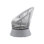 Modern Swivel Wicker Lounge Chair With Round Design - R&R Furniture Gallery (Fountain Valley, CA)