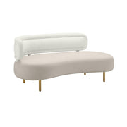 Tischa - Boucle Velvet Sofa - R&R Furniture Gallery (Fountain Valley, CA)
