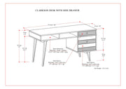Clarkson - Desk With Side Drawers - Rustic Natural Aged Brown - R&R Furniture Gallery (Fountain Valley, CA)