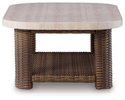 Dolan Creek - Rectangular Cocktail Table - Beige / Brown - R&R Furniture Gallery (Fountain Valley, CA)