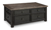 Tyler Creek - Lift Top Cocktail Table - Grayish Brown / Black - R&R Furniture Gallery (Fountain Valley, CA)