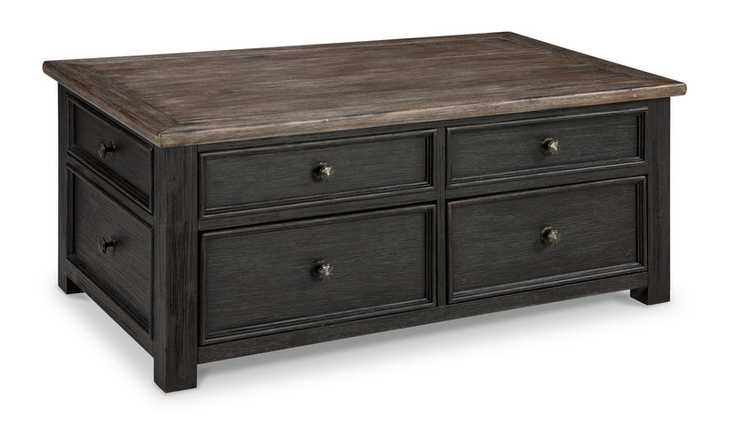 Tyler Creek - Lift Top Cocktail Table - Grayish Brown / Black - R&R Furniture Gallery (Fountain Valley, CA)