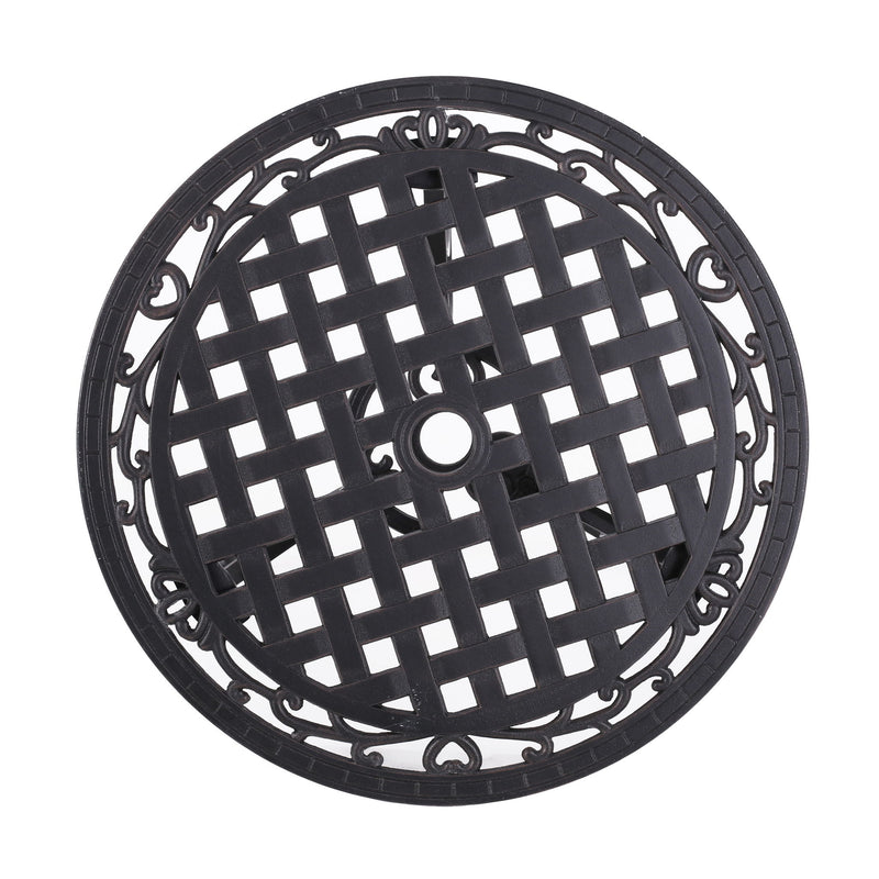 Bono Metal Bistro Set - Black - R&R Furniture Gallery (Fountain Valley, CA)