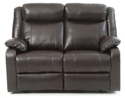 Glory Furniture Ward reclining loveseat for two in modern fabric with plush cushions and sleek design, perfect for cozy living spaces.