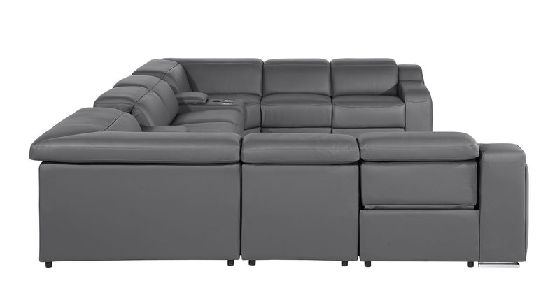 1116 - 10-Piece U-Shaped Sectional Sofa In With 4 Power Recliners & Power Headrests