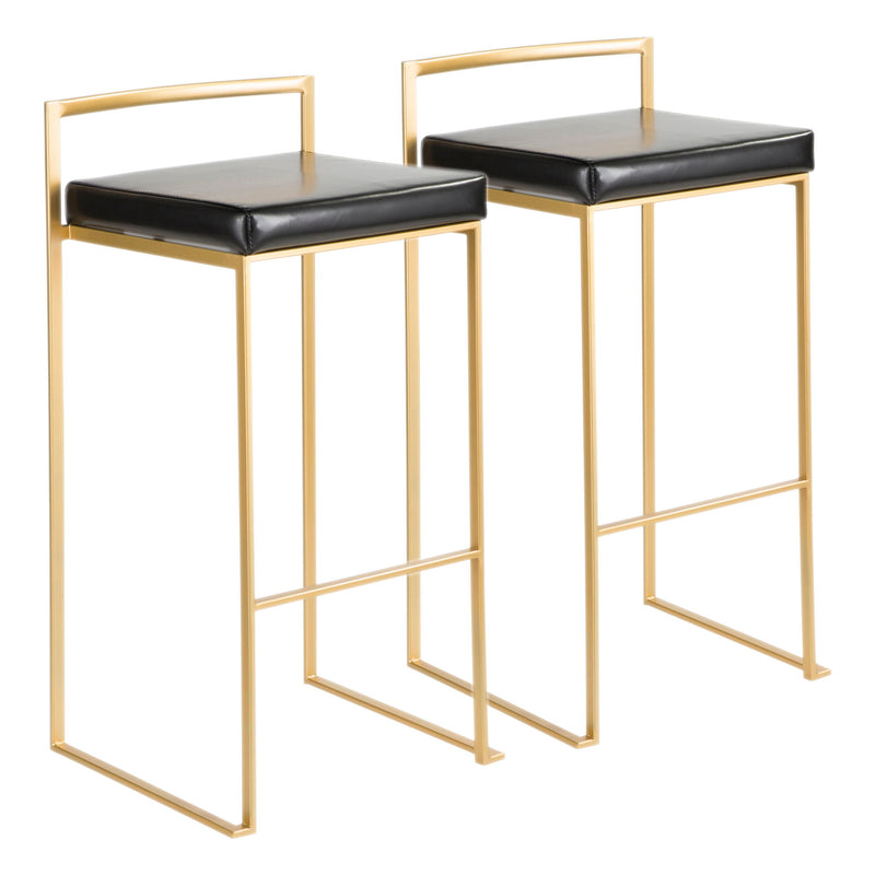Lumi Source Fuji contemporary glam barstool with quality construction, featuring sleek design and modern style.