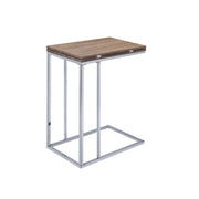 Danson - Accent Table - Weathered Oak & Chrome - R&R Furniture Gallery (Fountain Valley, CA)