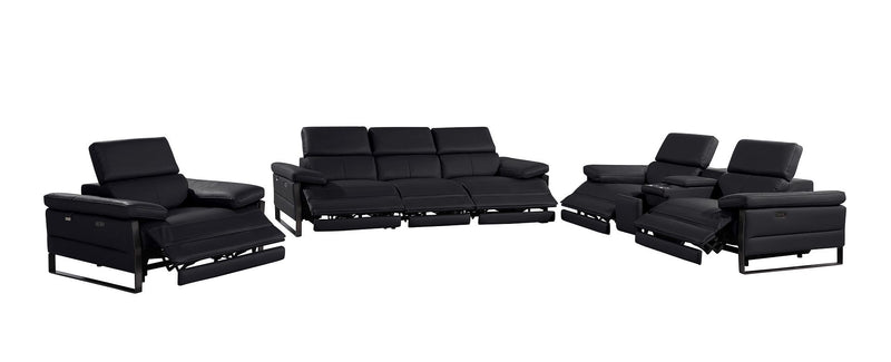 1246 - Modular Power Triple Reclining Sofa, Console Loveseat, And Chair Set With Power Headrests