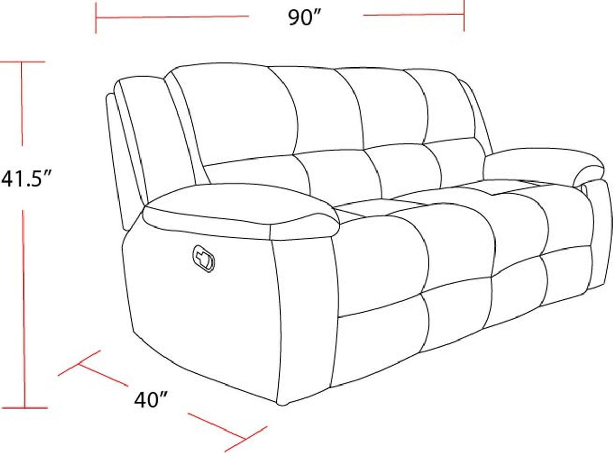 Buster - Manual Glider Reclining Sofa Set