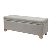 Soft Close Upholstered Storage Bench, Convenient Design - R&R Furniture Gallery (Fountain Valley, CA)