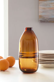 Lemmitt - Vase - Amber - R&R Furniture Gallery (Fountain Valley, CA)