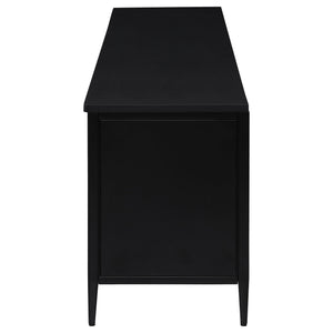 Kenneth - 4 Door TV Stand - Black
