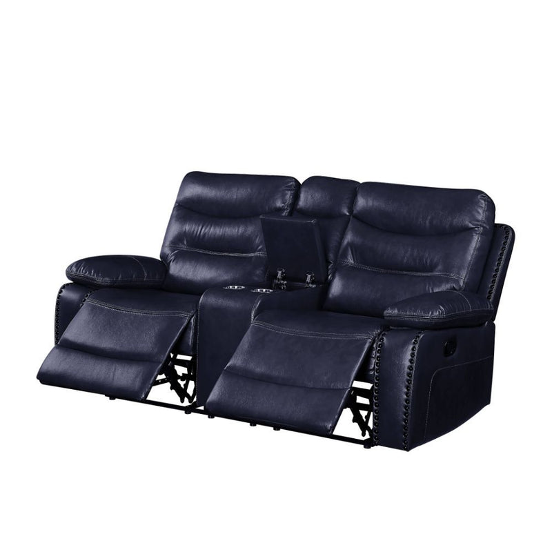 Aashi - Loveseat w/Console (Motion) - R&R Furniture Gallery (Fountain Valley, CA)