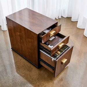 Glide - File Cabinet - Woodtone
