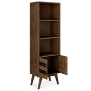 Clarkson - Bookcase With Storage - Rustic Natural Aged Brown - R&R Furniture Gallery (Fountain Valley, CA)