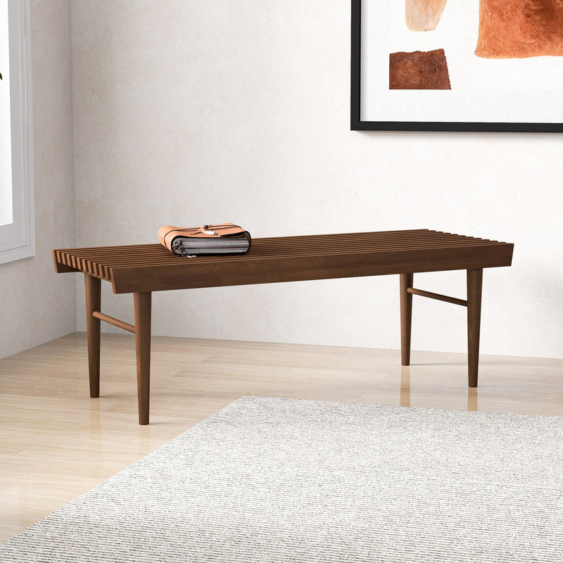 Mia - Bench - Dark Brown - R&R Furniture Gallery (Fountain Valley, CA)