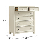 6 Drawer Chest With Knobs And Smooth Slides - R&R Furniture Gallery (Fountain Valley, CA)